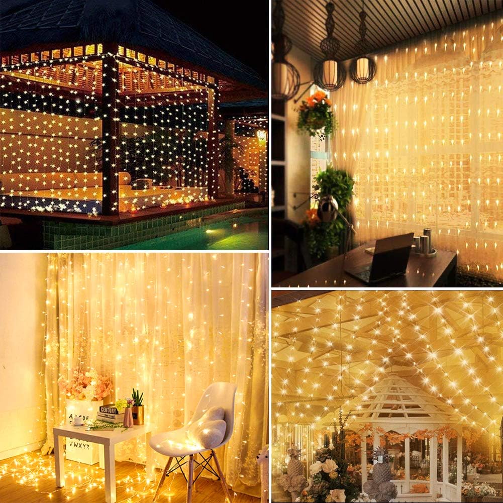 WEARXI DS0004-TP Fairy Lights 300 LED 3x3m Warm White
