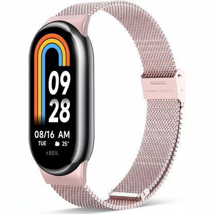Astorgos Milanese Watch Band for Xiaomi Mi Band 9 8 Pink
