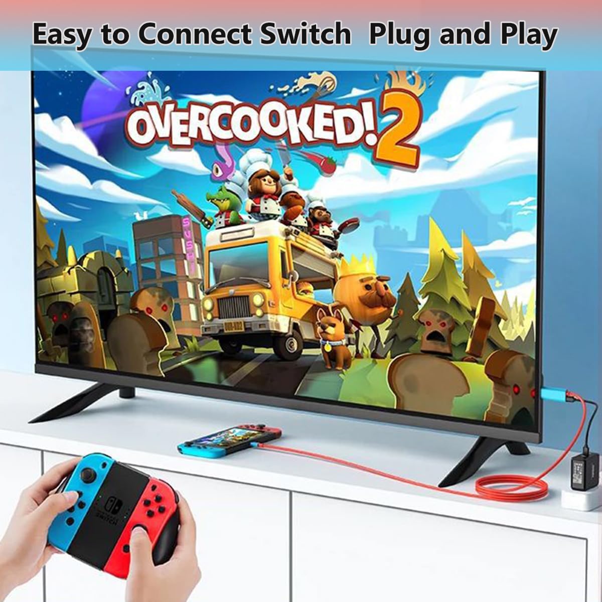 For Switch USB C to HDMI Adapter Cable for Switch 100W
