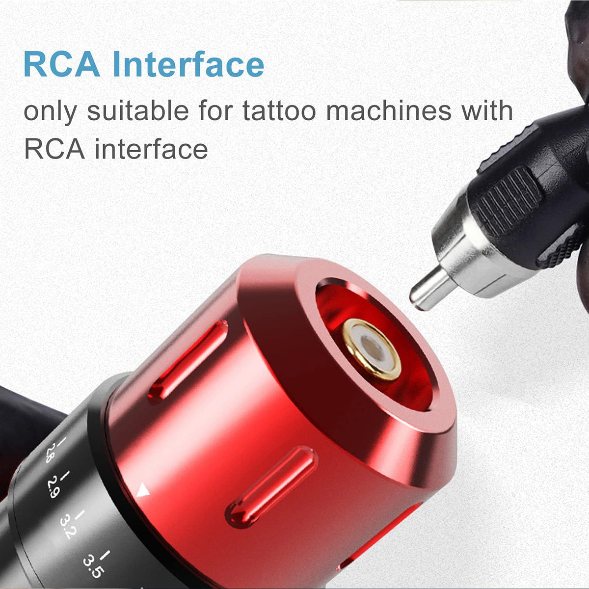 Ancable AN-1031 6.35mm to RCA Tattoo Clip Cord 1.8m Black