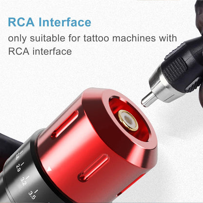 Ancable AN-1031 6.35mm to RCA Tattoo Clip Cord 1.8m Black