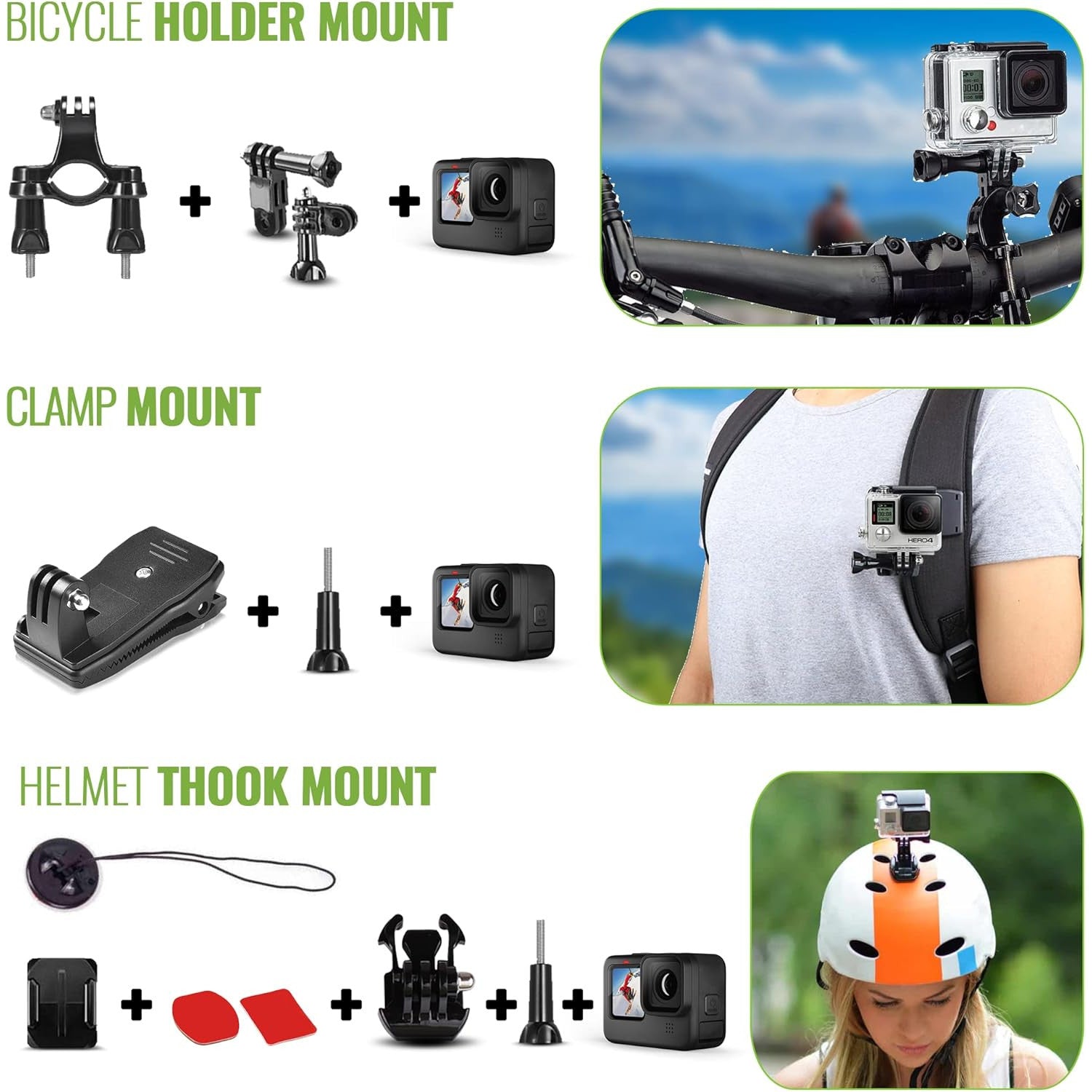DigiNerds 50-in-1 Action Camera Accessory Kit for GoPro, Insta360, DJI