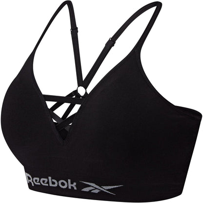 Reebok Women's Seamless Sports Bra with Halter Neck High Support