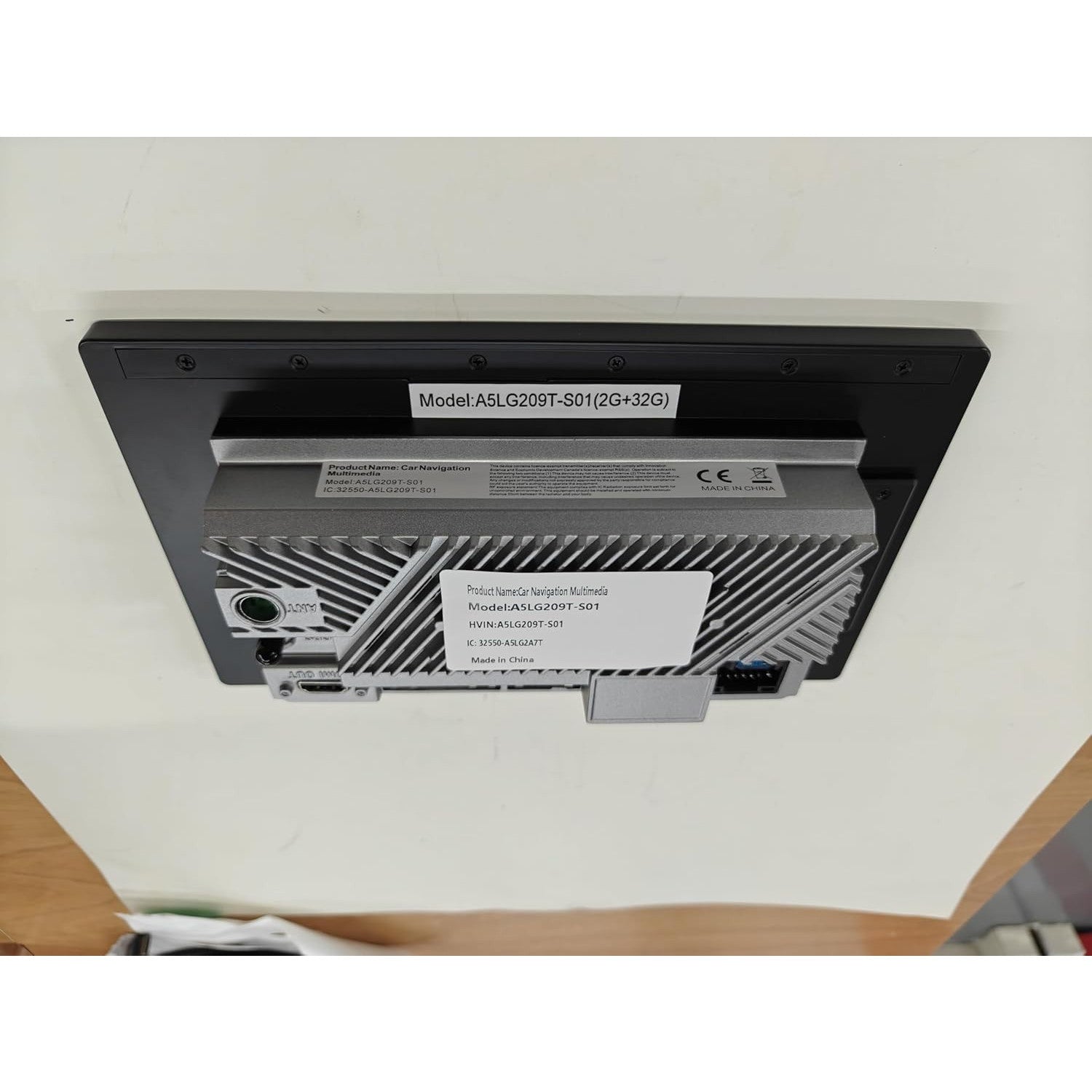 9‑Inch Android Double‑DIN Stereo with Wireless CarPlay, GPS, Backup Camera