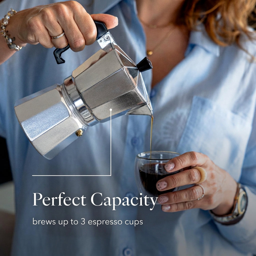 Florina Grande 595906 Espresso Moka Pot 135ml