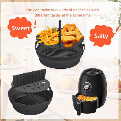 Silicone Air Fryer Liner Reusable Non‑Stick Heat‑Resistant