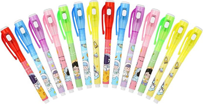 LANTRO JS Cartoon Notebook & Magic Marker with UV Light for Kids