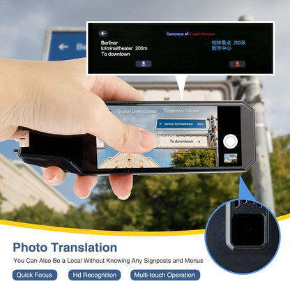 Lieberwell Multilingual Translation Pen with 5MP Camera and 4-Inch Touchscreen