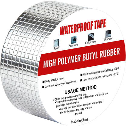 Waterproof Aluminum Butyl Tape 10m x 50mm Roof Repair