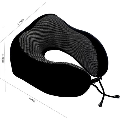 Makimoo Memory Foam Travel Pillow – 360° Neck Support, Lightweight, Compact