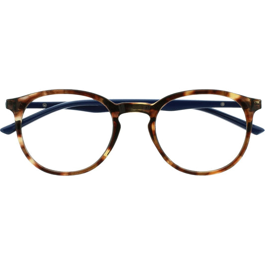 OPULIZE Met Blue Light Reading Glasses – Slim Round 1x