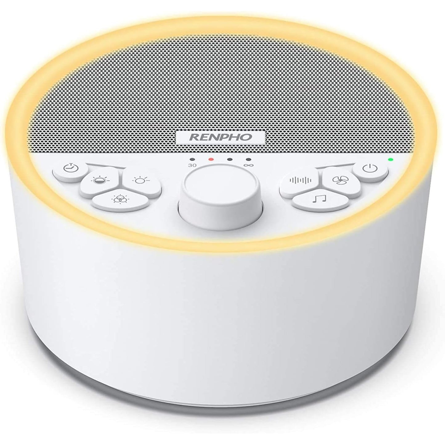 RENPHO Rechargeable White Noise Machine with 8 Night Lights
