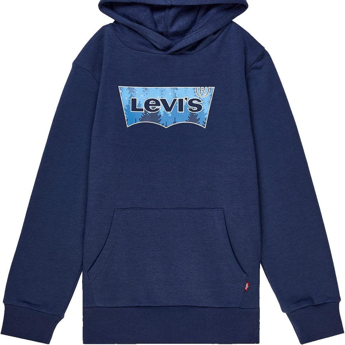 Levi's Boys Batwing Fill Hoodie – Soft Cotton‑Poly Blend, Classic Fit