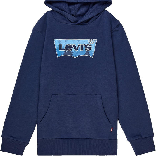 Levi's Boys Batwing Fill Hoodie – Soft Cotton‑Poly Blend, Classic Fit