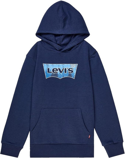 Levi's Boys Batwing Fill Hoodie – Soft Cotton‑Poly Blend, Classic Fit