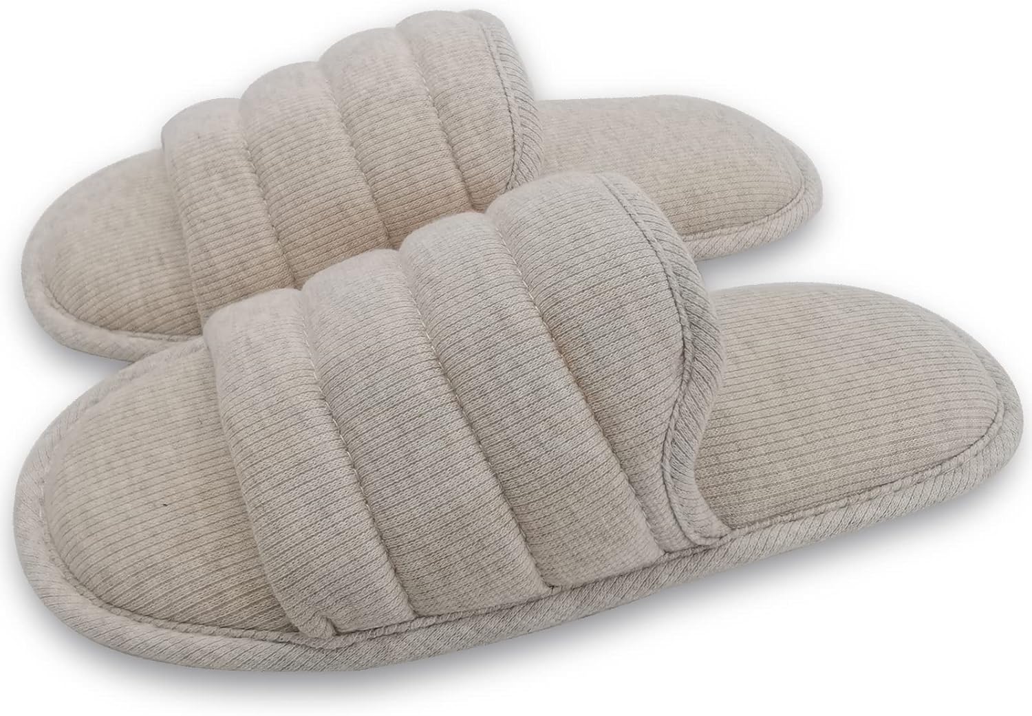 Ofoot Women's Cotton Memory Foam Non‑Slip House Slippers