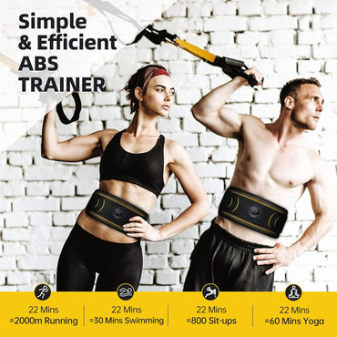 Hiviss EMS Muscle Stimulator Abs Trainer USB Rechargeable Black