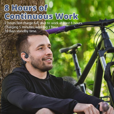 IFECCO IF-Bone X5 Bone Conduction Headphones Bluetooth 5.3 IP68 Waterproof 32GB MP3 Black