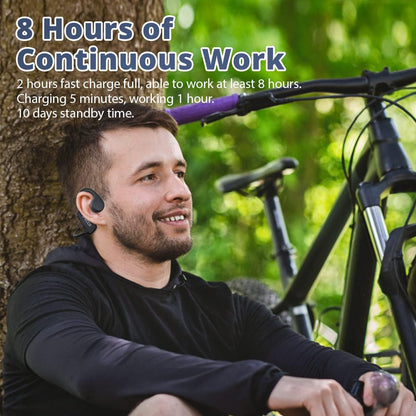 IFECCO IF-Bone X5 Bone Conduction Headphones Bluetooth 5.3 IP68 Waterproof 32GB MP3 Black