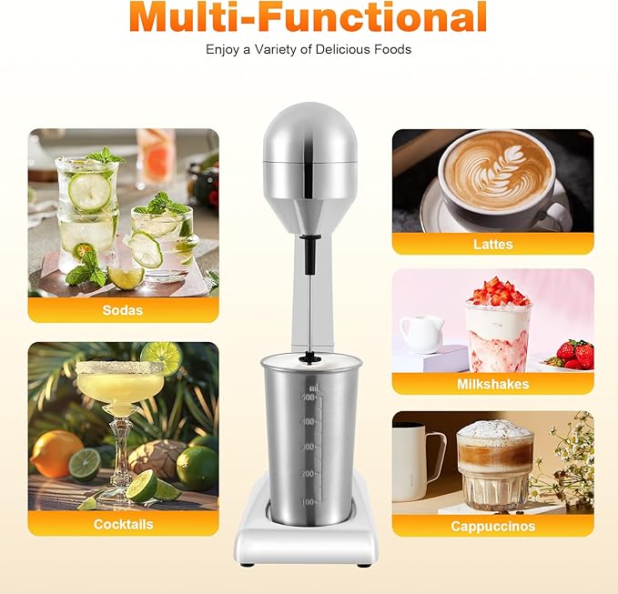 BEPER Electric Blender 500ml Stainless Steel 2‑Speed