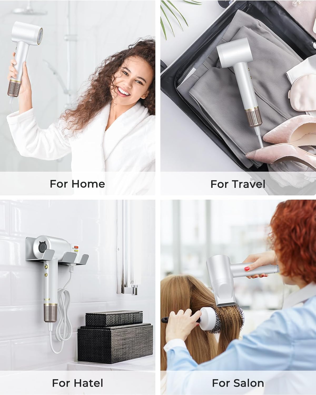 Bopcal Ionic Hair Dryer with High Speed Brushless Motor