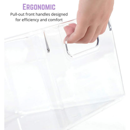 Soko Design 2-Pack Clear Stackable Storage Bins for Fridge