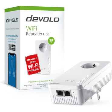 Devolo Dual-Band WiFi Repeater+ with Power Socket, 1200Mbps