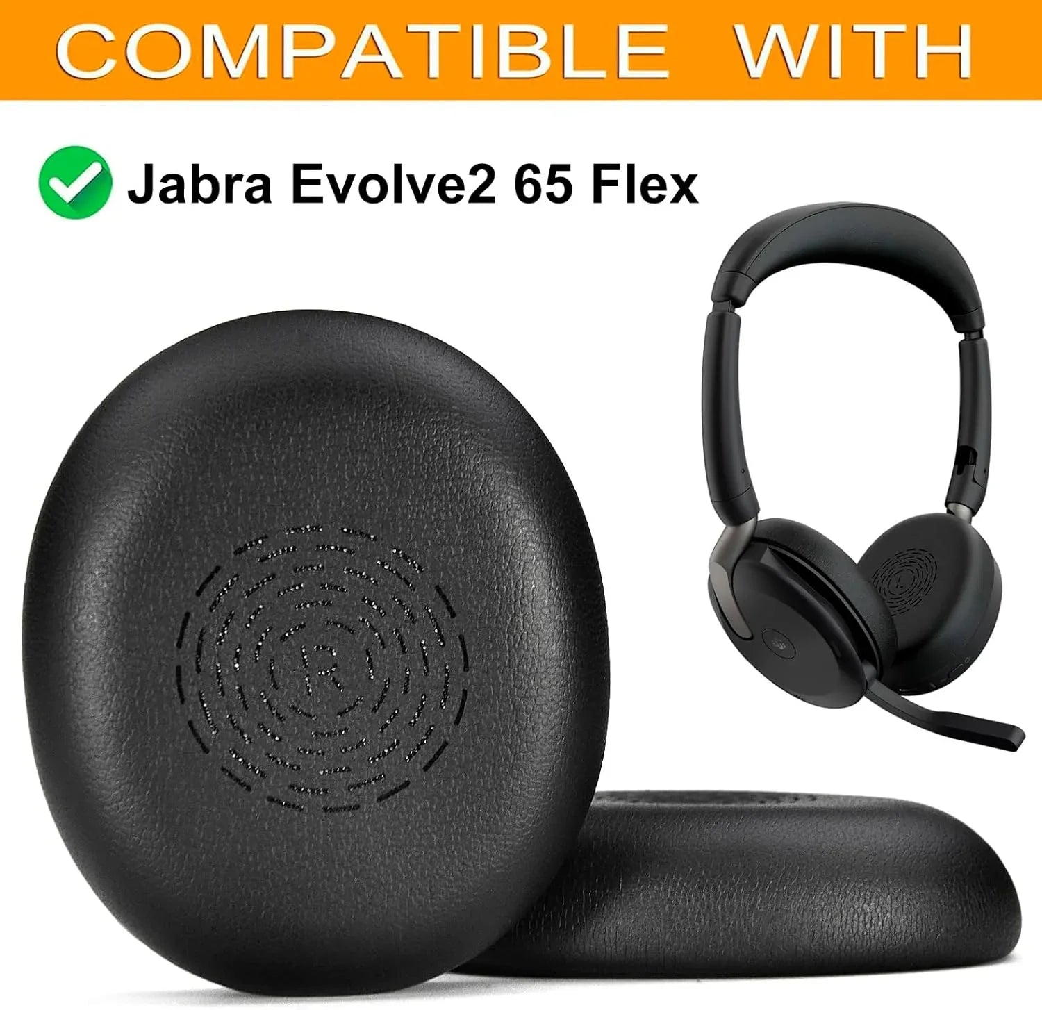 defean Foam Ear Pads for Jabra Evolve2 65 Flex - Gomix Brands Outlet