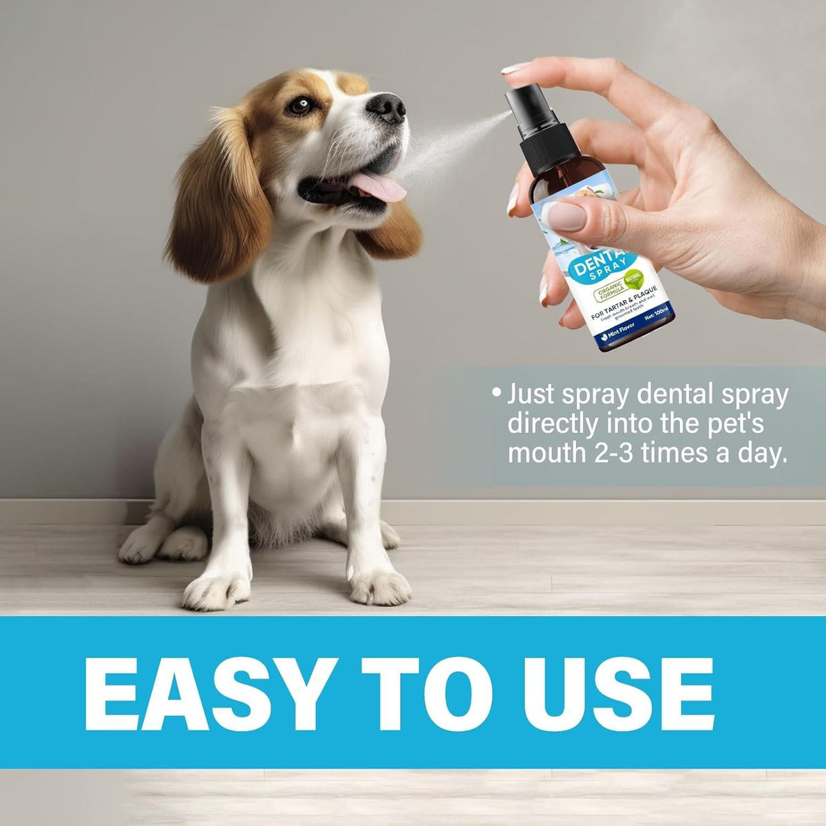 ATUIO Pet Dental Spray for Dogs and Cats 100ml