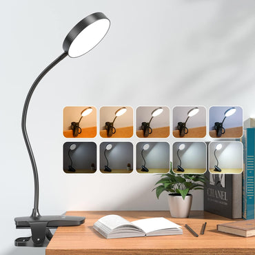 Mubarek Clip-On Lamp with 5 Brightness & 5 Color Modes