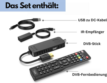 Cronos DVB-T2 HDMI TV Stick with Dolby Audio, 1080p, PVR