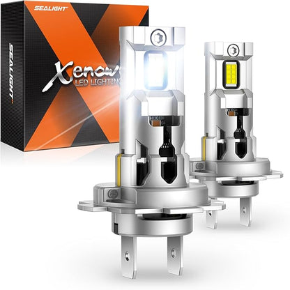 SEALIGHT H7 LED Headlight Bulbs 30,000 Lumen Super Bright Pack