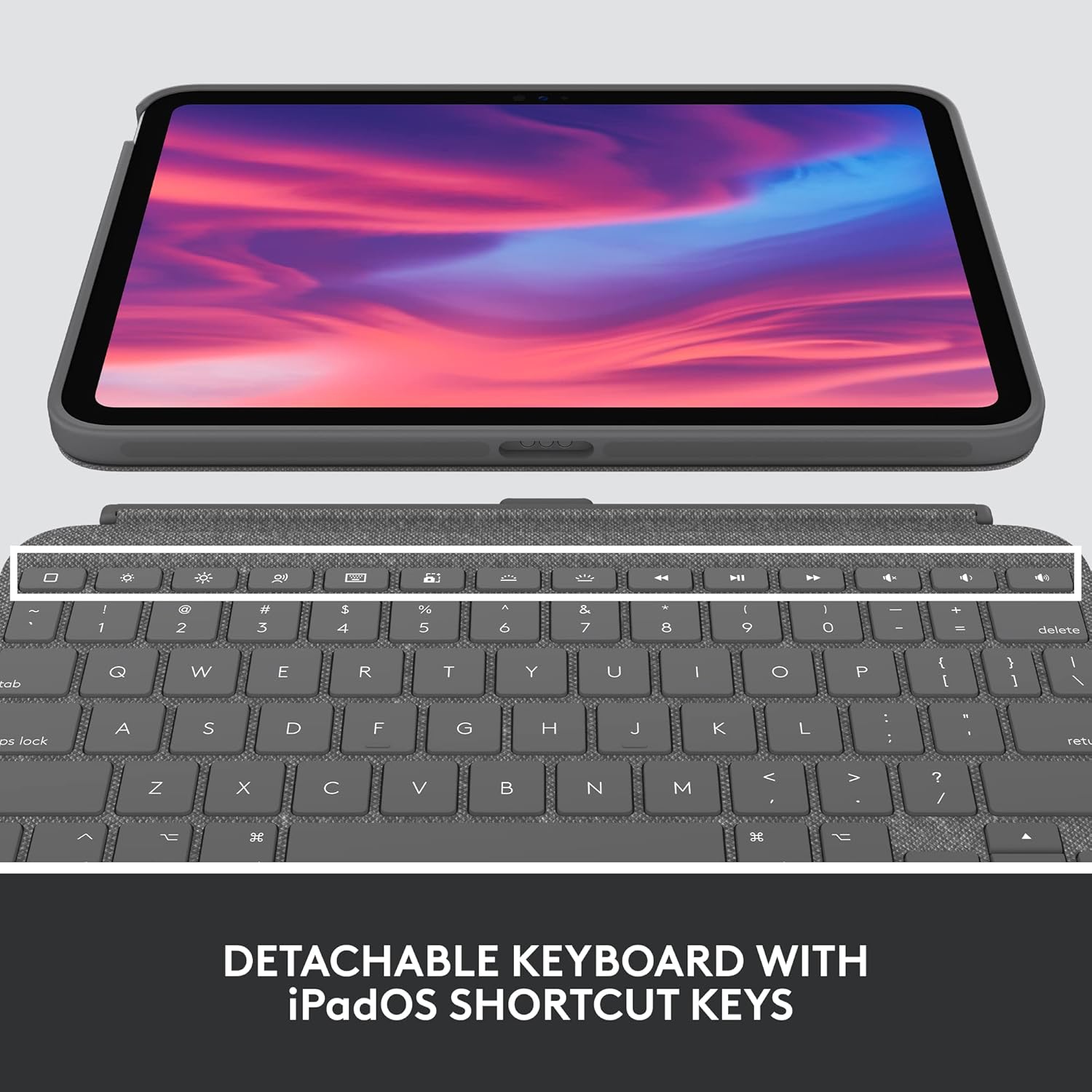 Logitech Combo Touch iPad 10th Gen Keyboard Case – Oxford Gray