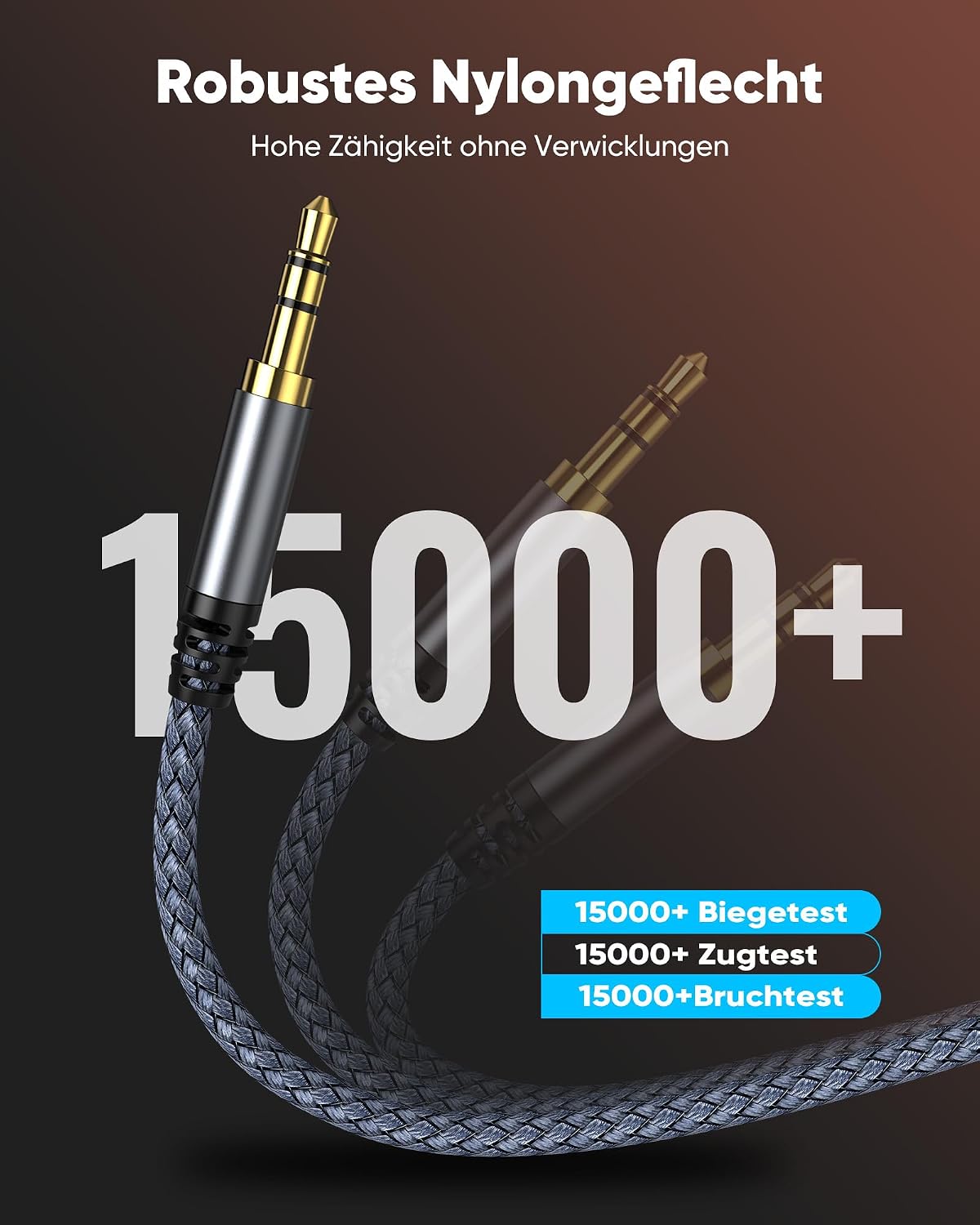 Highwings KKB1330 3.5mm Stereo Audio Aux Cable