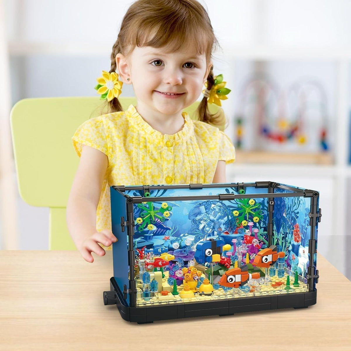 Pasyru Aquarium Building Set with LED Light 725 Pieces