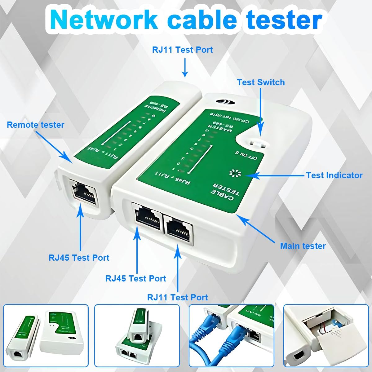 AZYAADIXX Crimping Tool Kit for RJ11 RJ12 RJ45 CAT5 CAT6