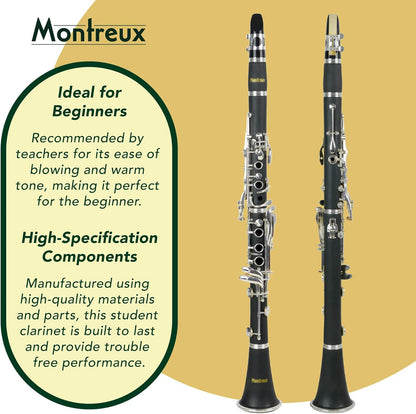Montreux Sonata Student Bb Clarinet with Lightweight Carrying Case