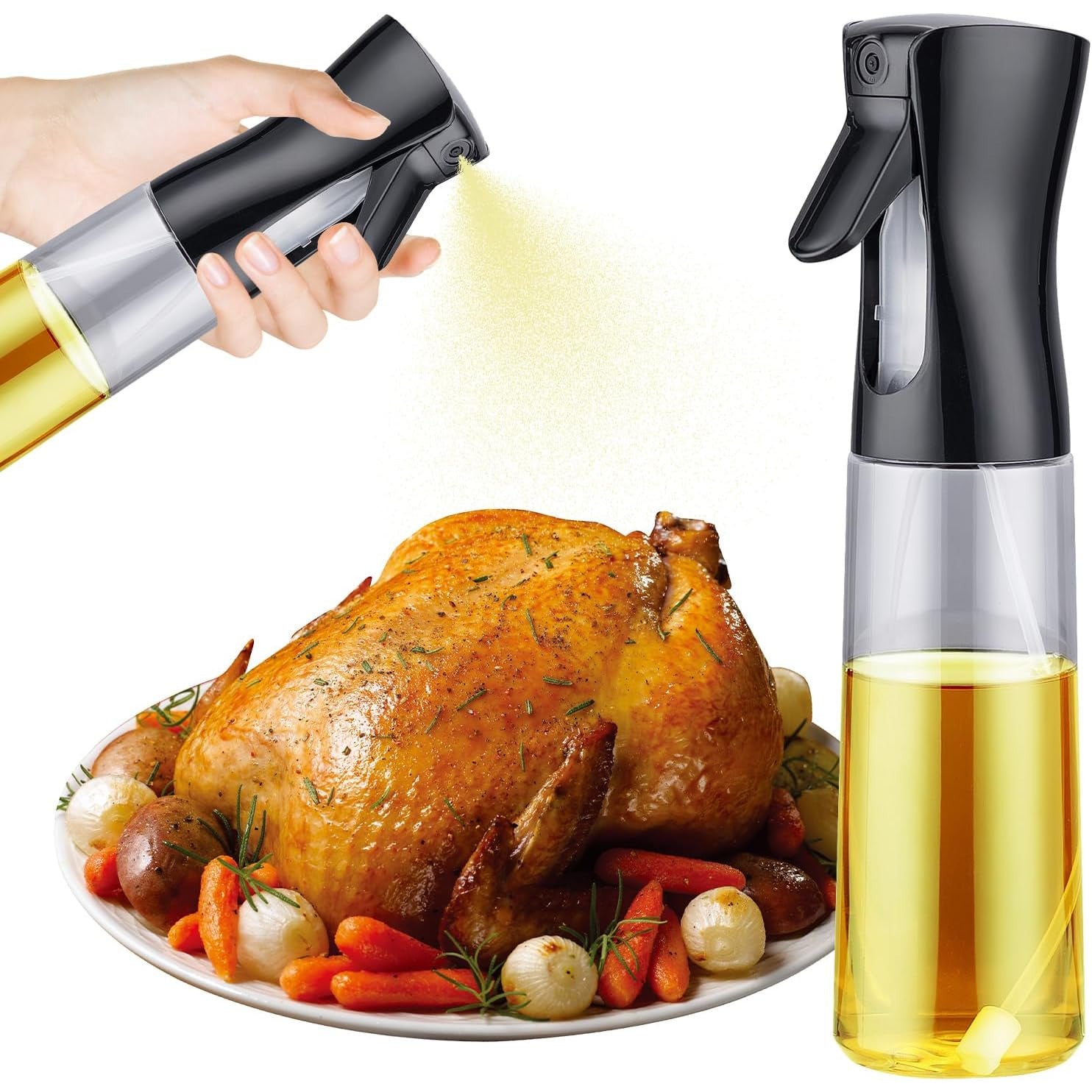 GRIFEMA 300ml Oil Sprayer Bottle for Cooking, BBQ, and Salads