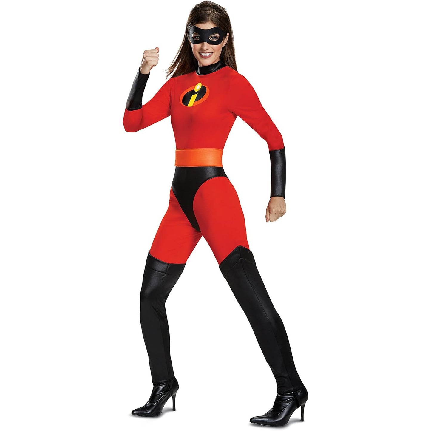 Disguise Mrs. Incredible Adult Superhero Costume – Red 3‑Piece Set