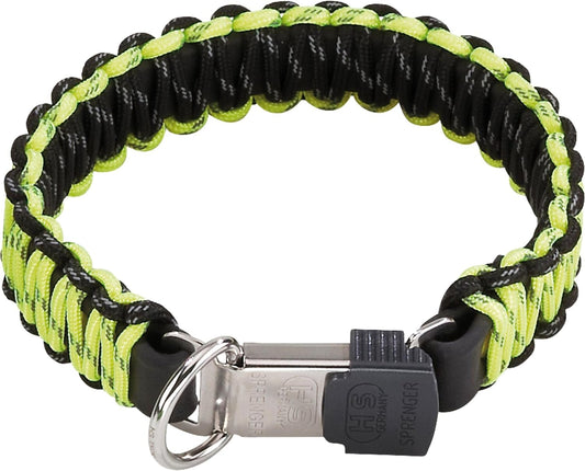 Sprenger Yellow Paracord Dog Collar: Sturdy, Reflective, Water-Repellent, Durable