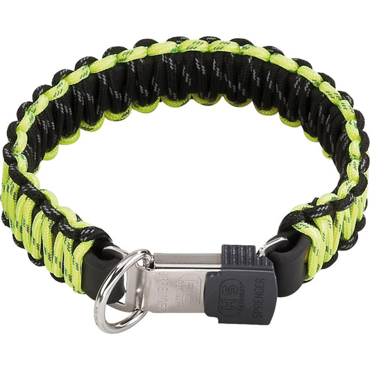 Sprenger Yellow Paracord Dog Collar: Sturdy, Reflective, Water-Repellent, Durable