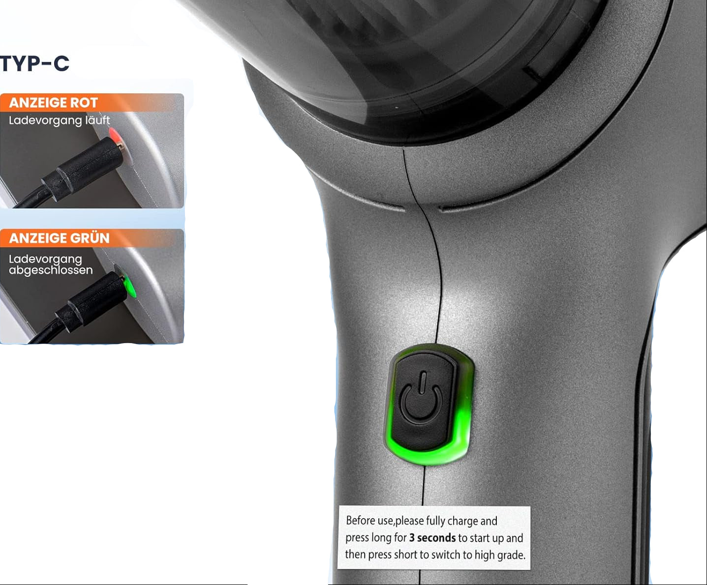 Saker 3-in-1 Cordless Handheld Vacuum Cleaner with Brushless Motor