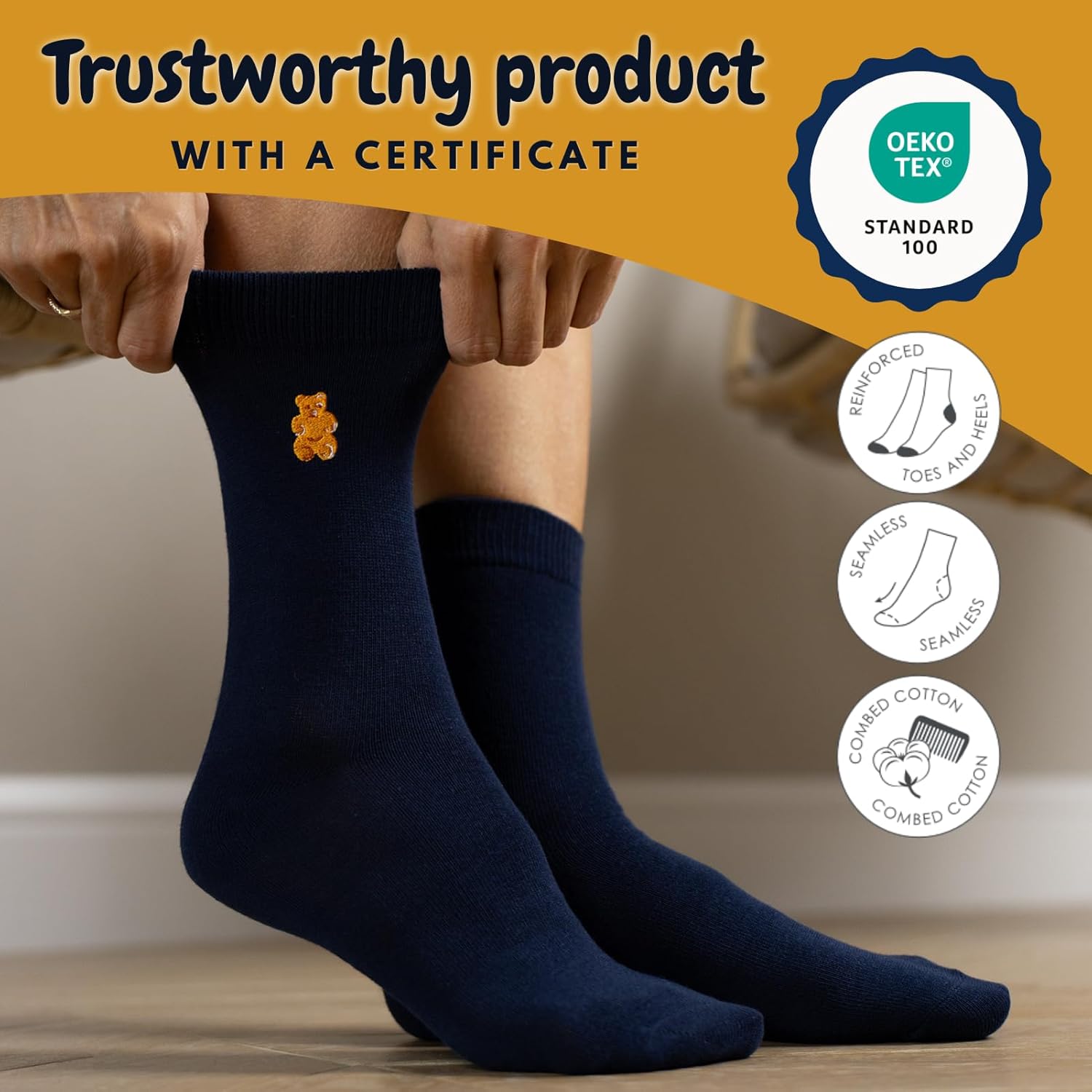 Soxo Candy Socks Fun Colorful Unisex Cotton Sock Set