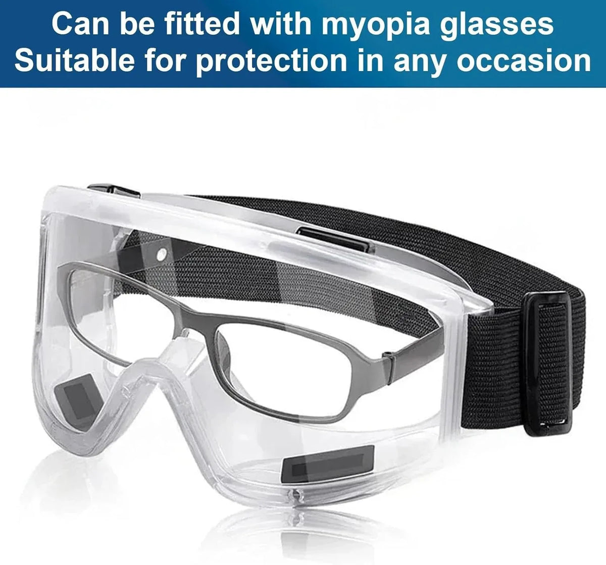 Anti-Fog Safety Glasses with Adjustable Headband - Gomix Brands Outlet
