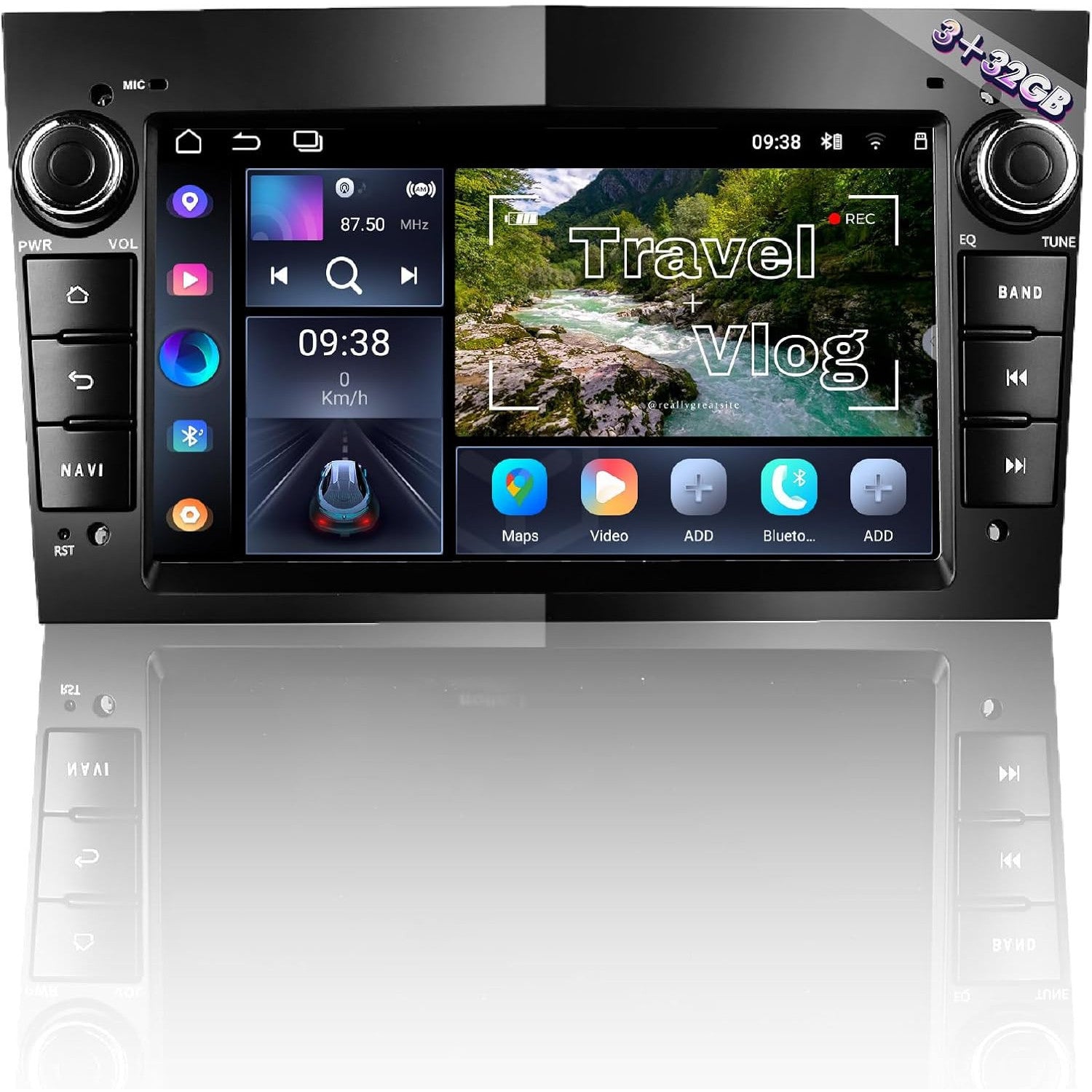 Amaseaudio Android 14 7-Inch Car Stereo with Wireless CarPlay