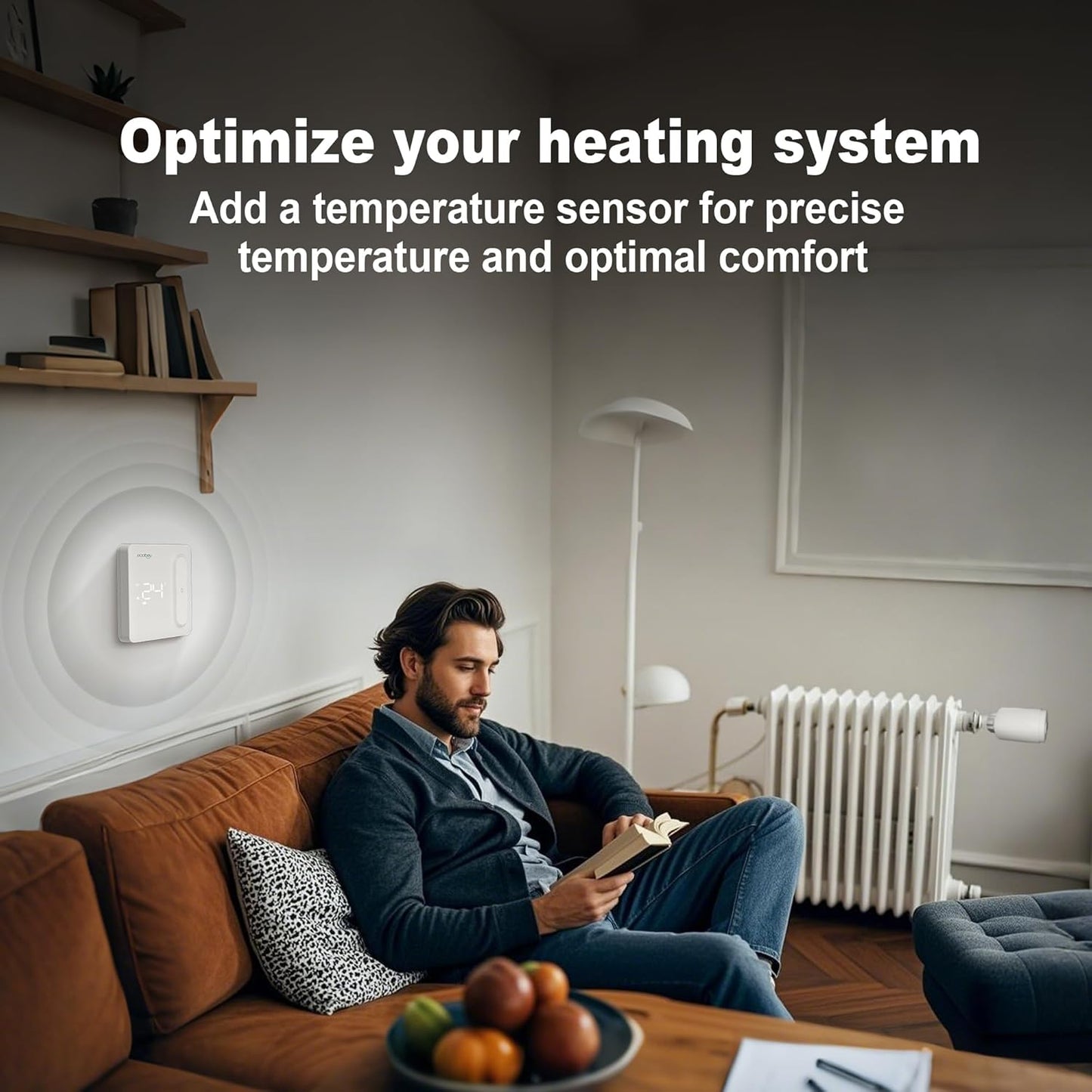 Smart Radiator Thermostat 2-Pack Zigbee TRV Wireless Valve