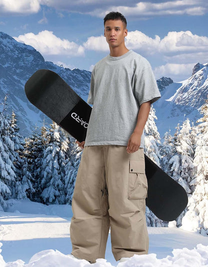 GSOU SNOW Baggy Insulated Waterproof Ski Pants for Men and Women