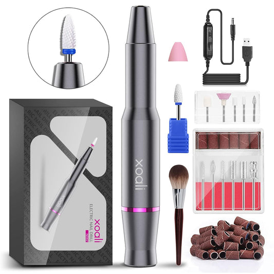 Xoali ND02 Electric Nail Drill 25000 RPM 12-in-1 Set