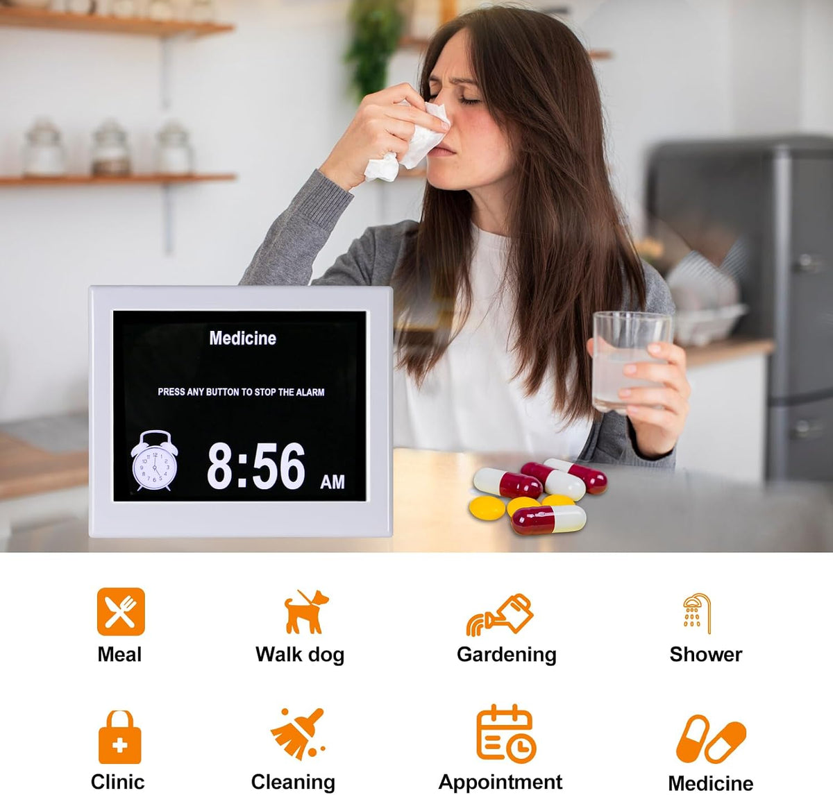 TSITSC 8008 Digital Calendar Day Clock