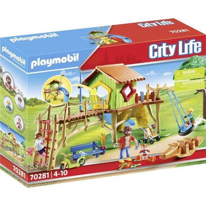 Playmobil Adventure Playground Playset with Rope Net, Swing & Seesaw - Gomix Brands Outlet